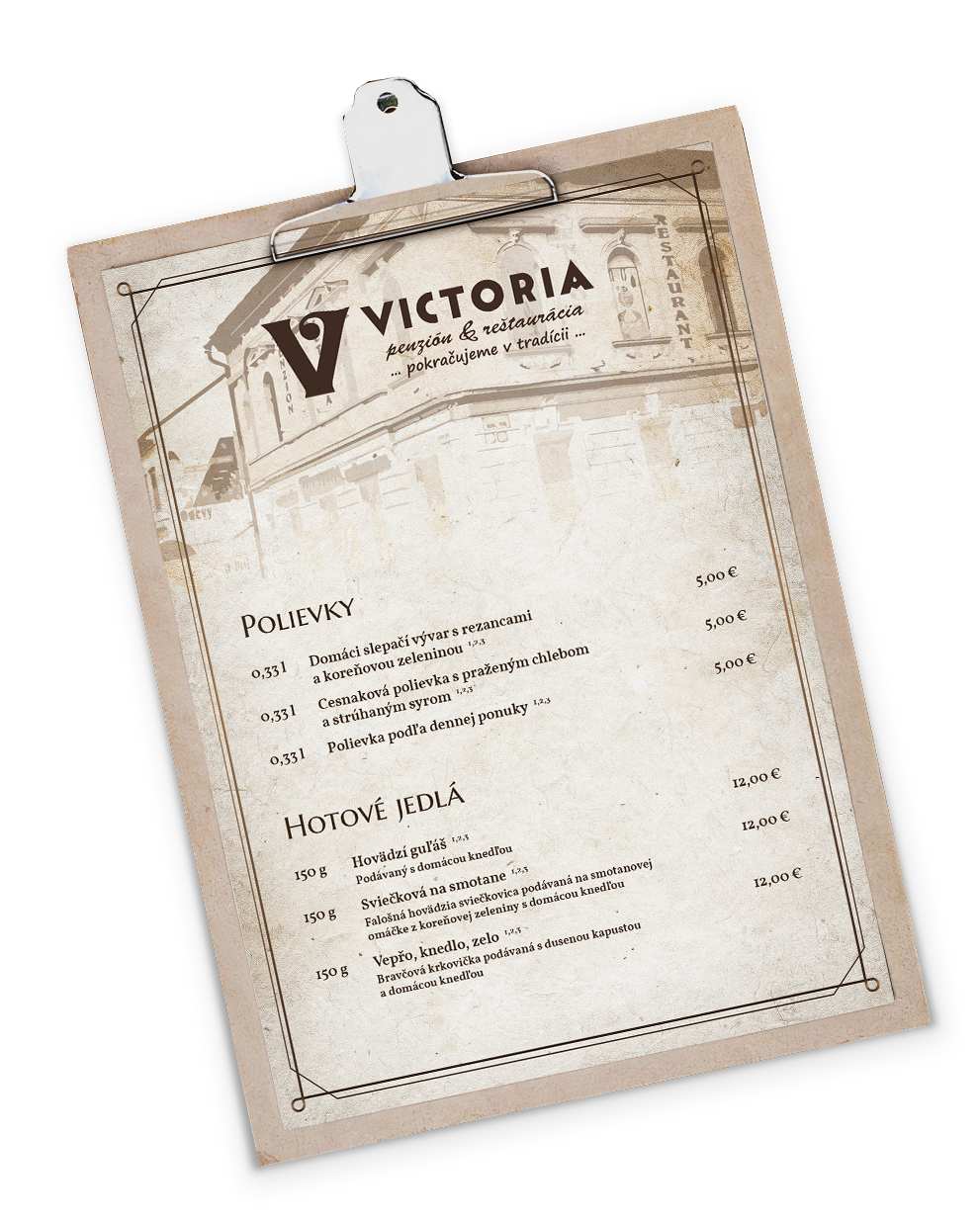 Jedálny lístok